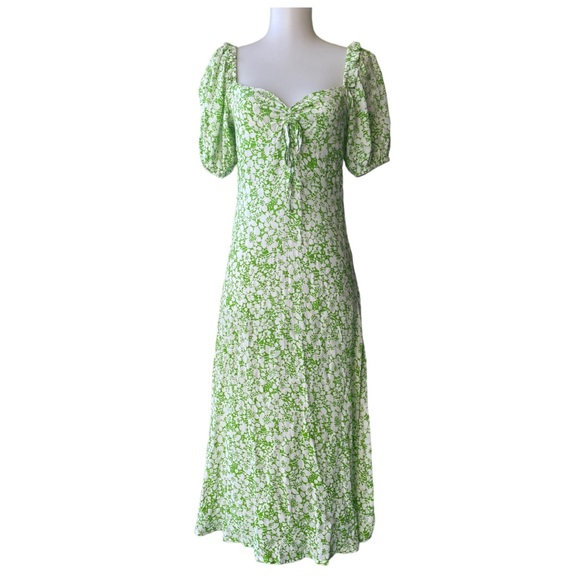 REVOLVE Faithful the Brand Juniper Midi Dress ditsy floral  Green - Picture 5 of 9